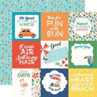 Echo Park - Endless Summer Collection - 12 x 12 Double Sided Paper - 4 x 4 Journaling Cards