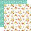Echo Park - Easter Wishes Collection - 12 x 12 Double Sided Paper - Easter Flowers
