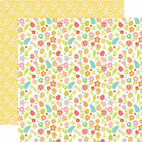 Echo Park - Easter Wishes Collection - 12 x 12 Double Sided Paper - Hiding Eggs