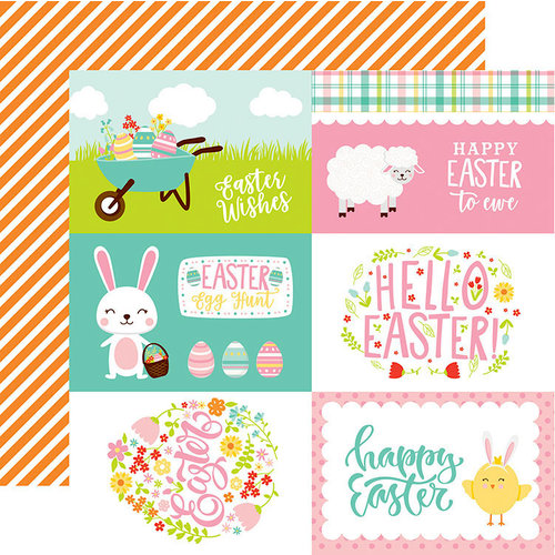 Echo Park - Easter Wishes Collection - 12 x 12 Double Sided Paper - 4 x 6 Journaling Cards