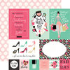 Echo Park - Fashionista Collection - 12 x 12 Double Sided Paper - Multi Journaling Cards