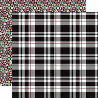 Echo Park - Fashionista Collection - 12 x 12 Double Sided Paper - Playful Plaid