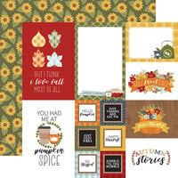 Echo Park - Fall Fever Collection - 12 x 12 Double Sided Paper - Multi Journaling Cards