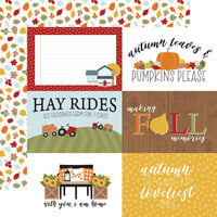 Echo Park - Fall Fever Collection - 12 x 12 Double Sided Paper - 4 x 6 Journaling Cards