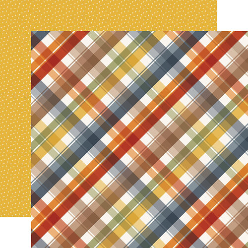 Echo Park - Fall Fever Collection - 12 x 12 Double Sided Paper - Plaid Fever