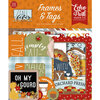 Echo Park - Fall Fever Collection - Ephemera - Frames and Tags