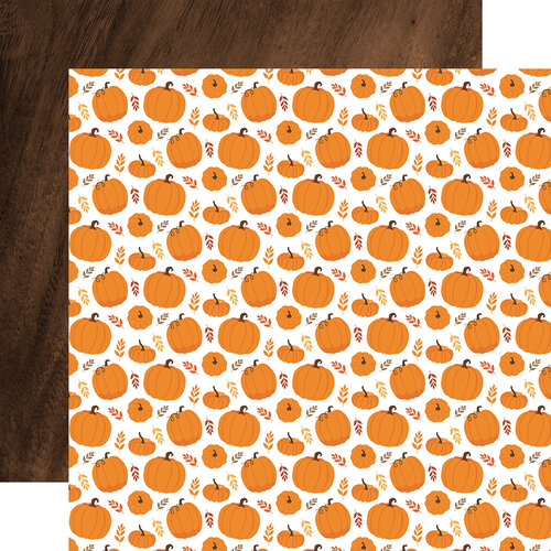 Echo Park - Fall Collection - 12 x 12 Double Sided Paper - Pumpkin Patch