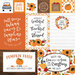 Echo Park - Fall Collection - 12 x 12 Double Sided Paper - Multi Journaling Cards
