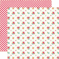 Echo Park - Fine and Dandy Collection - 12 x 12 Double Sided Paper - Fresh Flowers