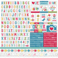 Echo Park - Fine and Dandy Collection - 12 x 12 Cardstock Stickers - Alphabet