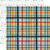 Echo Park - First Day of School Collection - 12 x 12 Double Sided Paper - School Day - Plaid