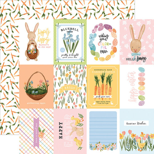 Echo Park - My Favorite Easter Collection - 12 x 12 Double Sided Paper - 3 x 4 Journaling Cards
