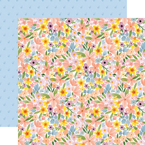 Echo Park - My Favorite Easter Collection - 12 x 12 Double Sided Paper - Sunny Floral