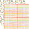 Echo Park - My Favorite Easter Collection - 12 x 12 Double Sided Paper - Picking Plaid
