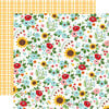 Echo Park - Fun On The Farm Collection - 12 x 12 Double Sided Paper - Sunflower Patch