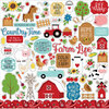 Echo Park - Fun On The Farm Collection - 12 x 12 Cardstock Stickers - Elements