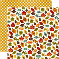 Echo Park - Fall is in the Air Collection - 12 x 12 Double Sided Paper - Changing Leaves