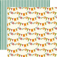 Echo Park - Fall is in the Air Collection - 12 x 12 Double Sided Paper - Autumn Bunting