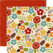 Echo Park - Fall is in the Air Collection - 12 x 12 Double Sided Paper - Fall Floral