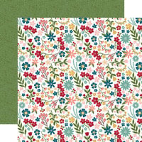 Echo Park - Farmer's Market Collection - 12 x 12 Double Sided Paper - Farmer Floral