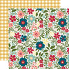Echo Park - Farmers Market Collection - 12 x 12 Double Sided Paper - Gather Floral