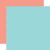 Echo Park - Farmer's Market Collection - 12 x 12 Double Sided Paper - Light Blue and Pink