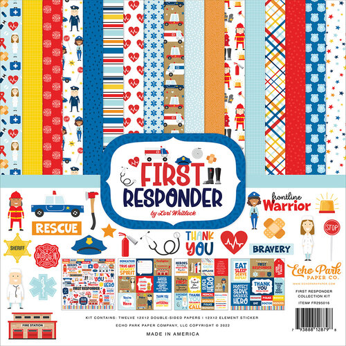 Echo Park - First Responder Collection - 12 x 12 Collection Kit