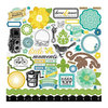 Echo Park - For the Record 2 Collection - Documented - 12 x 12 Cardstock Stickers - Elements