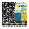 Echo Park - For the Record 2 Collection - Documented - 12 x 12 Cardstock Stickers - Alphabet
