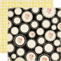 Echo Park - For the Record 2 Collection - Tailored - 12 x 12 Double Sided Paper - Scattered Doilies