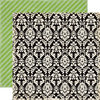 Echo Park - For the Record 2 Collection - Tailored - 12 x 12 Double Sided Paper - Damask