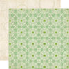 Echo Park - For the Record 2 Collection - Tailored - 12 x 12 Double Sided Paper - Green Lace