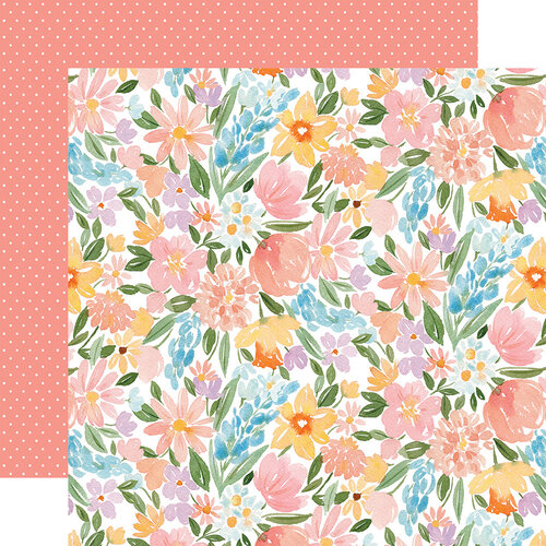Echo Park - My Favorite Spring Collection - 12 x 12 Double Sided Paper - May Flowers