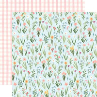 Echo Park - My Favorite Spring Collection - 12 x 12 Double Sided Paper - Flower Patch