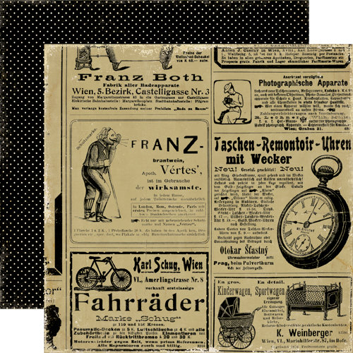 Echo Park - For The Record Collection - 12 x 12 Double Sided Paper - Advertisement