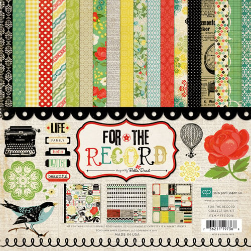 Echo Park - For The Record Collection - 12 x 12 Collection Kit
