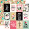 Echo Park - Forward With Faith Collection - 12 x 12 Double Sided Paper - 3 x 4 Journaling Cards