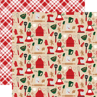 Echo Park - A Gingerbread Christmas Collection - 12 x 12 Double Sided Paper - Kitchen Magic