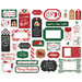 Echo Park - A Gingerbread Christmas Collection - Ephemera - Frames and Tags