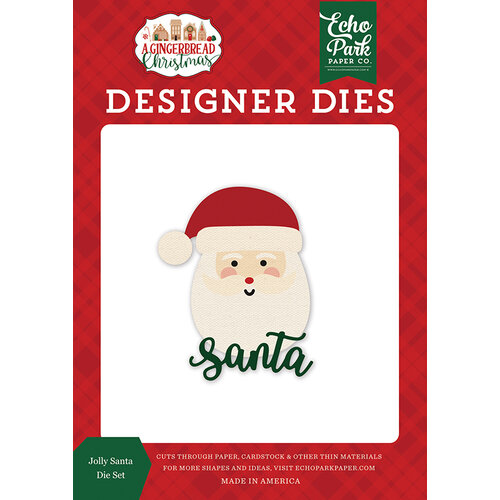 Echo Park - A Gingerbread Christmas Collection - Designer Dies - Jolly Santa