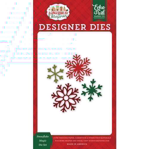 Echo Park - A Gingerbread Christmas Collection - Designer Dies - Snowflake Magic