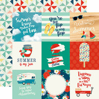Echo Park - Good Day Sunshine Collection - 12 x 12 Double Sided Paper - 4 x 4 Journaling Cards