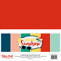 Echo Park - Good Day Sunshine Collection - 12 x 12 Paper Pack - Solids