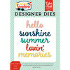 Echo Park - Good Day Sunshine Collection - Designer Dies - Hello Sunshine Word