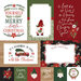 Echo Park - Gnome For Christmas Collection - 12 x 12 Double Sided Paper - 4 x 6 Journaling Cards