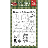 Echo Park - Gnome For Christmas Collection - Clear Photopolymer Stamps - Cheer