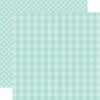 Echo Park - Dots and Stripes Gingham Collection - Spring - 12 x 12 Double Sided Paper - Blueberry Gingham