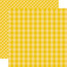 Echo Park - Dots and Stripes Gingham Collection - Summer - 12 x 12 Double Sided Paper - Starfish Gingham