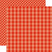 Echo Park - Dots and Stripes Gingham Collection - Summer - 12 x 12 Double Sided Paper - Lifeguard Gingham