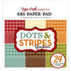 Echo Park - Dots and Stripes Gingham Collection - Autumn - 6 x 6 Paper Pad
